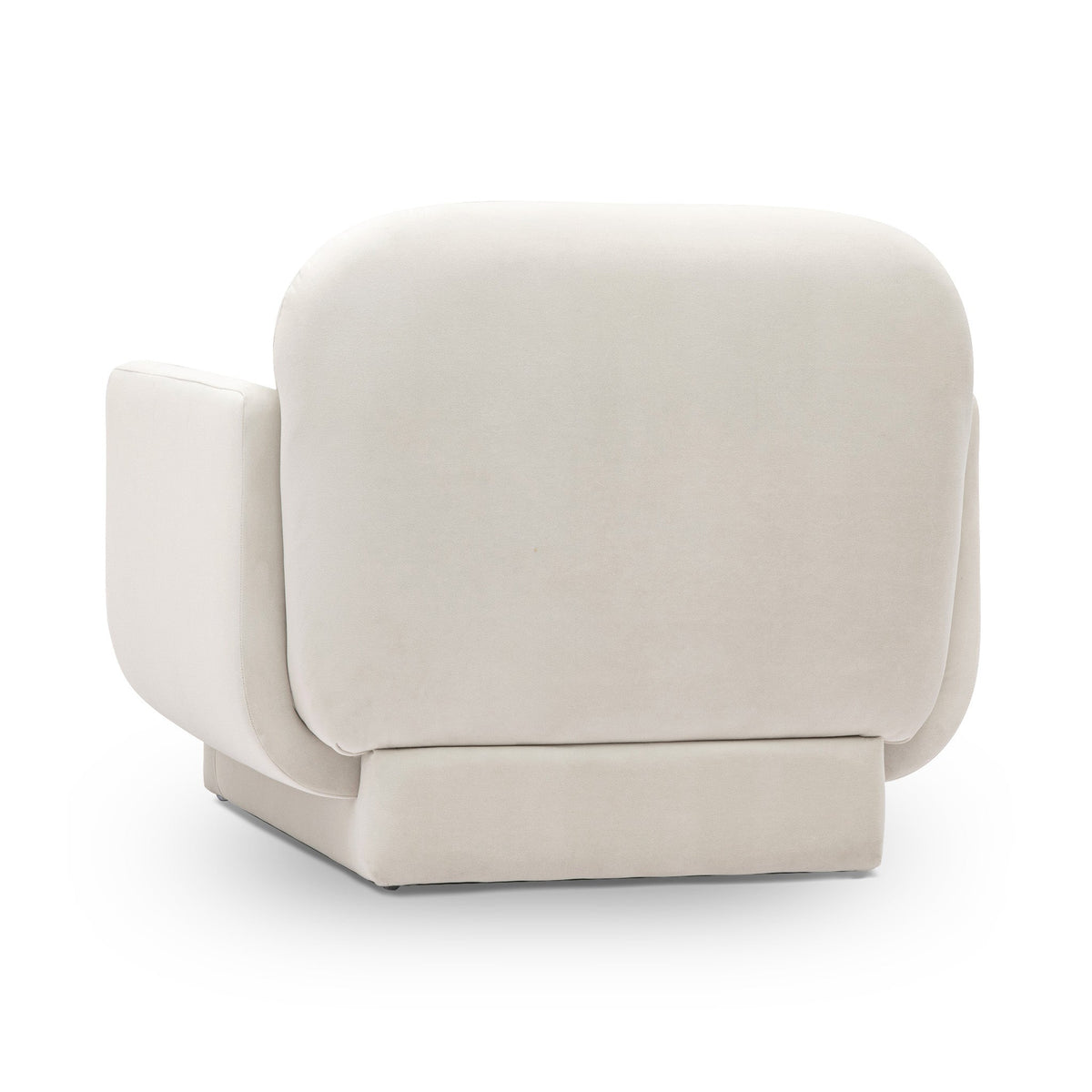 TOV Furniture Azalea Cream Performance Velvet Accent Chair