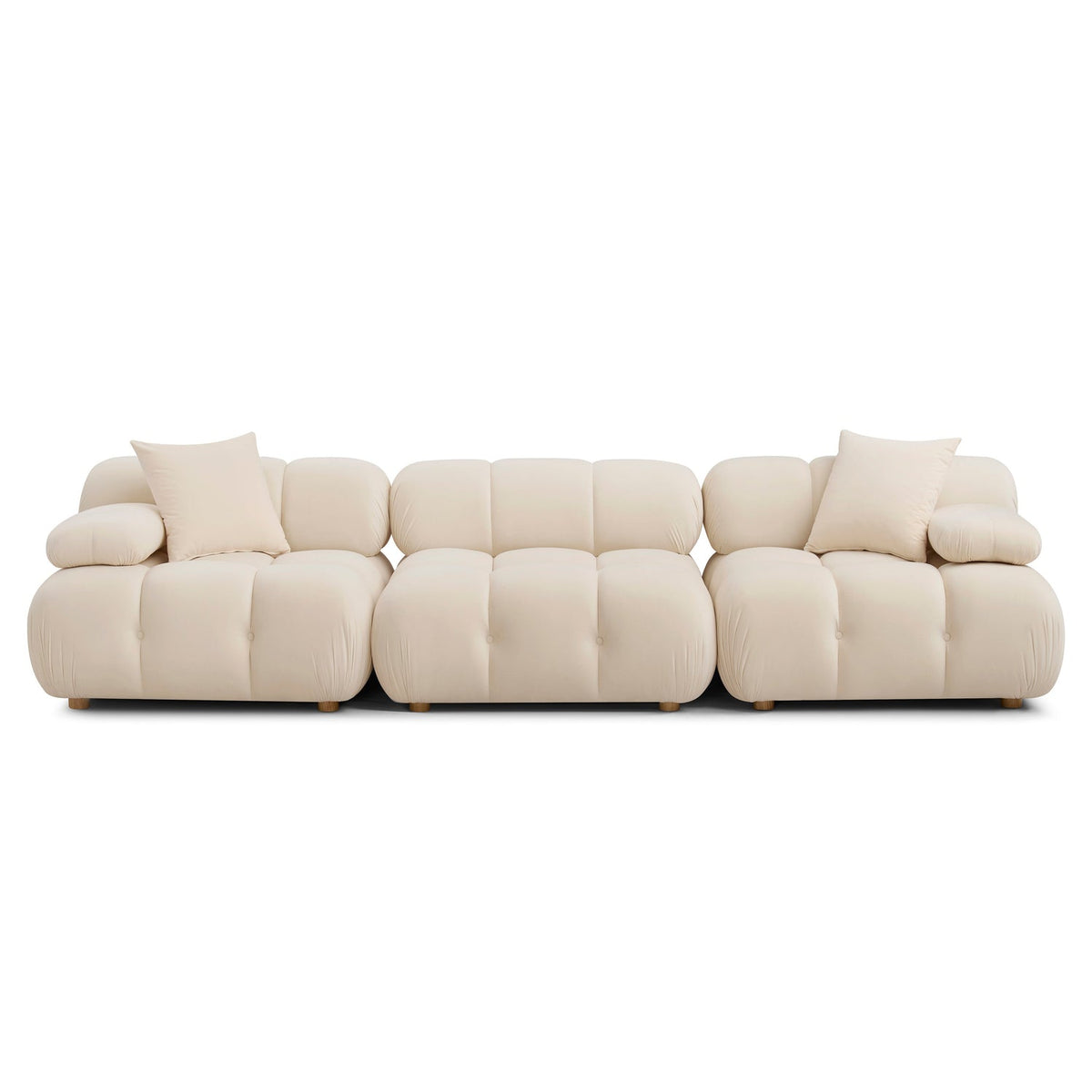 TOV Furniture Calliope Off White 118in Modular Sofa