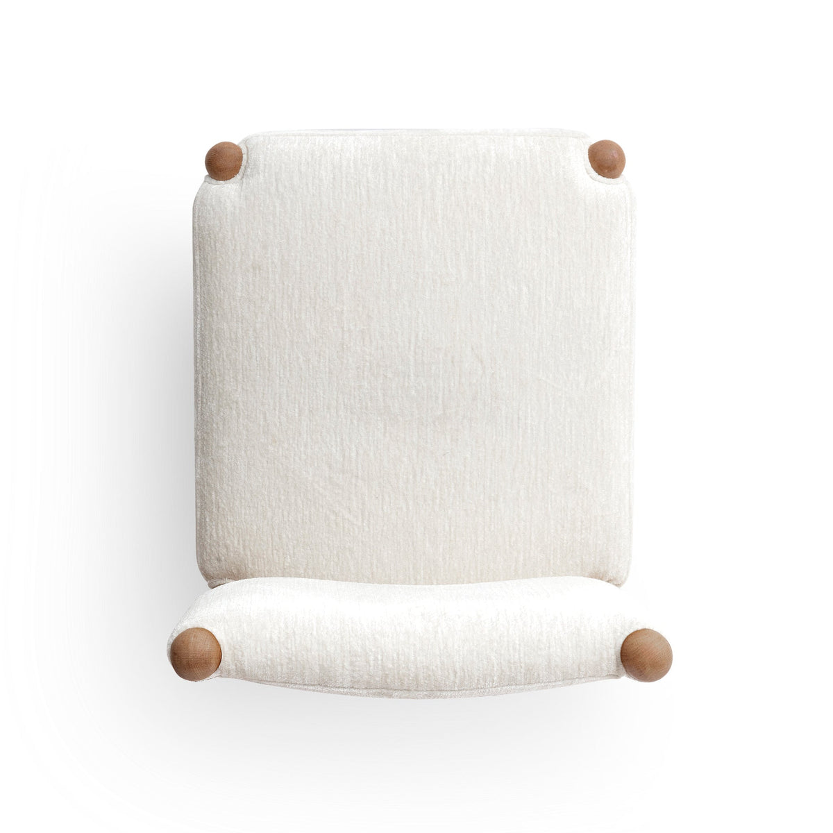 TOV Furniture Bruno Cream Performance Chenille Straight Back Dining Chair