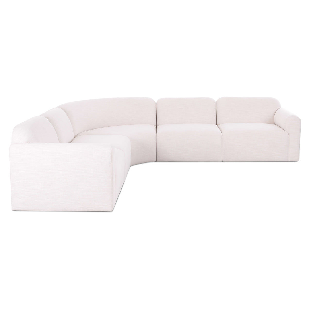 TOV Furniture Gorge Cream 5-Piece Modular Corner Sectional Sofa