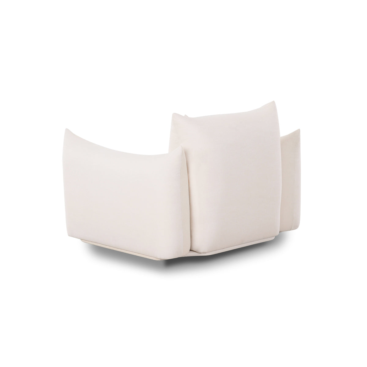 TOV Furniture Saint Tropez Cream Stuffed Indoor/Outdoor Armchair