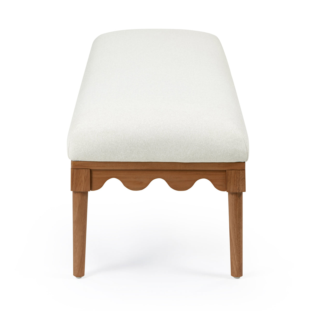 TOV Furniture Oodle Cream Performance Vegan Mohair Bench