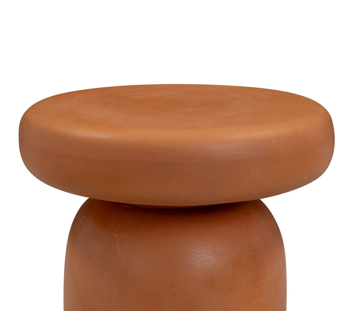TOV Furniture Lydia Orange Concrete Indoor/Outdoor Side Table