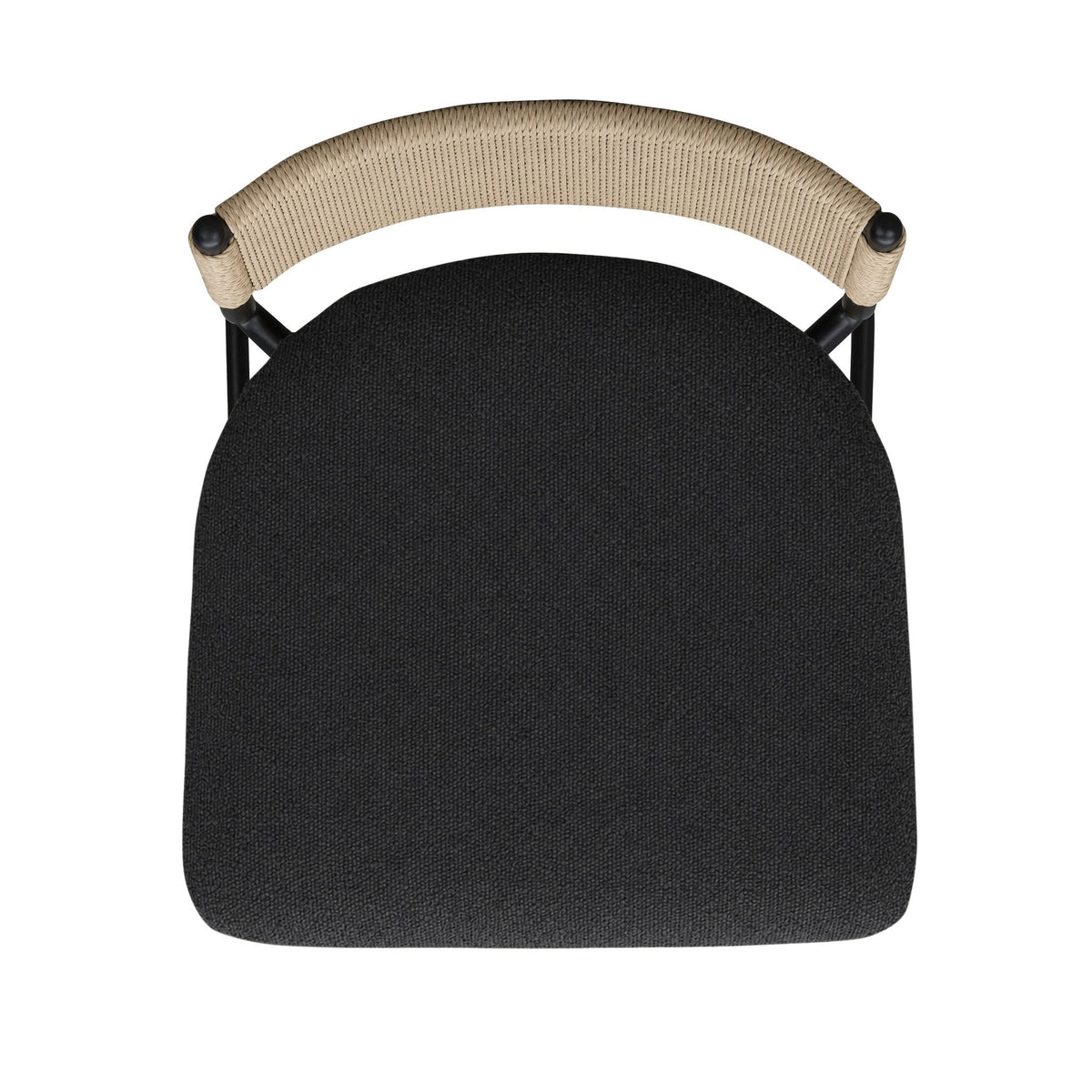 TOV Furniture Celine Black Boucle Counter Stool