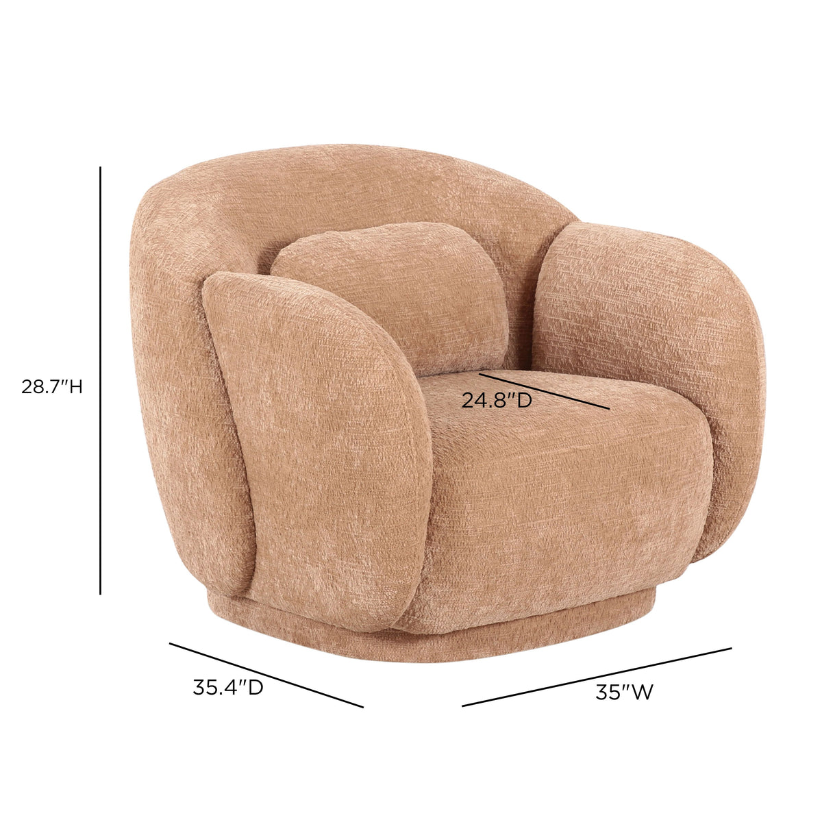 TOV Furniture Misty Tan Accent Chair