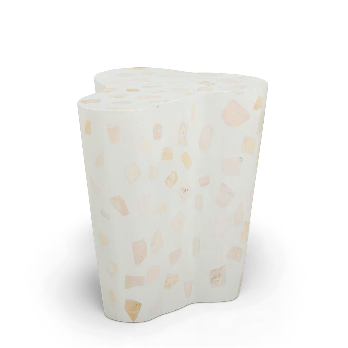 TOV Furniture Slab Faux Terrazzo Indoor/Outdoor Side Table