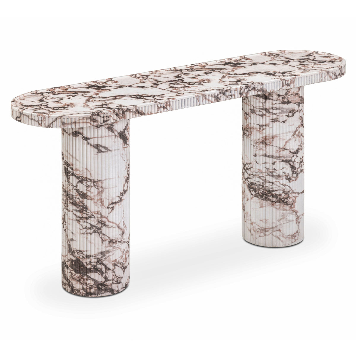 TOV Furniture Darcy Breccia Concrete Indoor/Outdoor Console Table in Breccia Concrete, primary product view