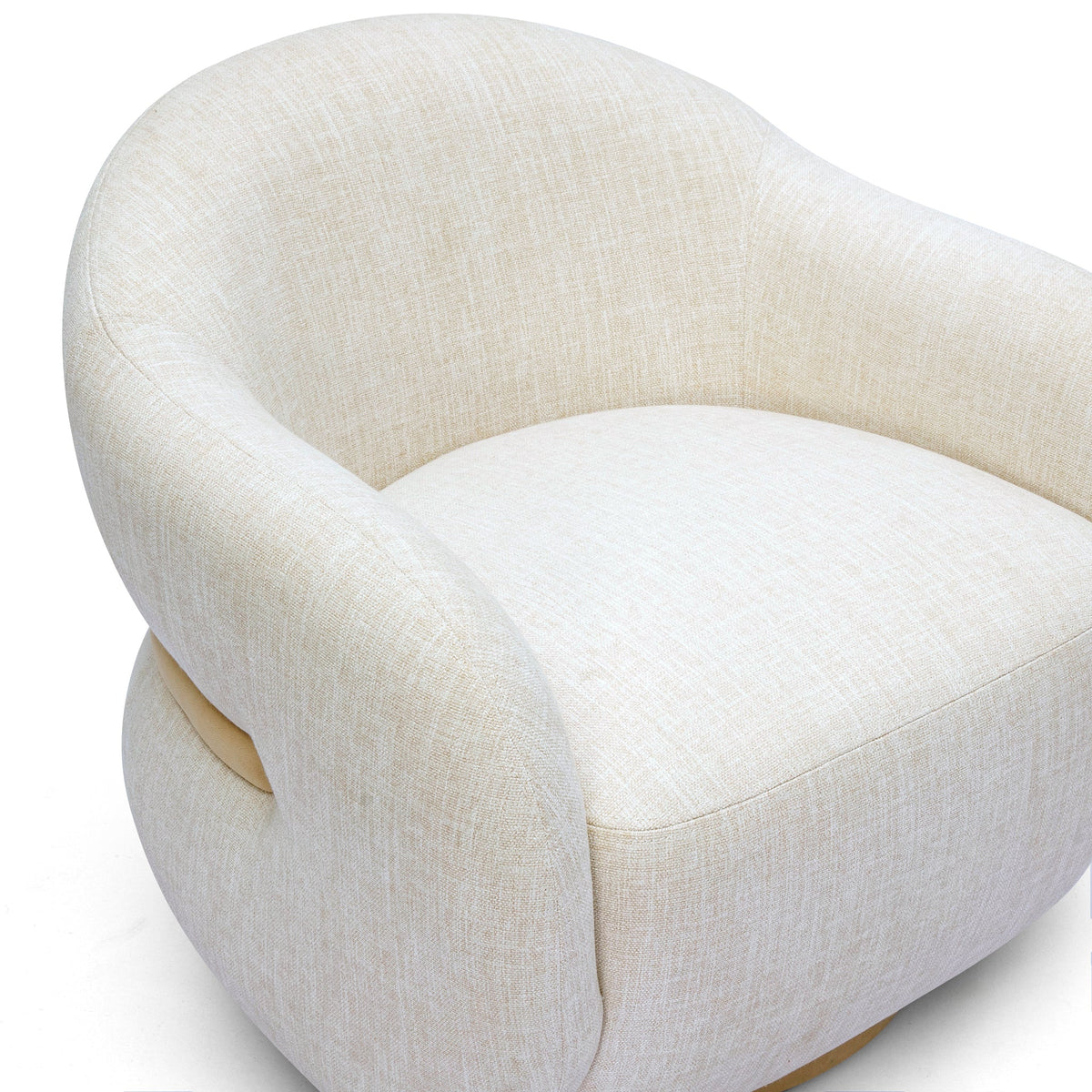 TOV Furniture Salma Cream Swivel Chair