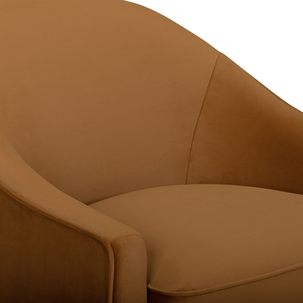 TOV Furniture Cettie Cognac Performance Velvet Accent Chair