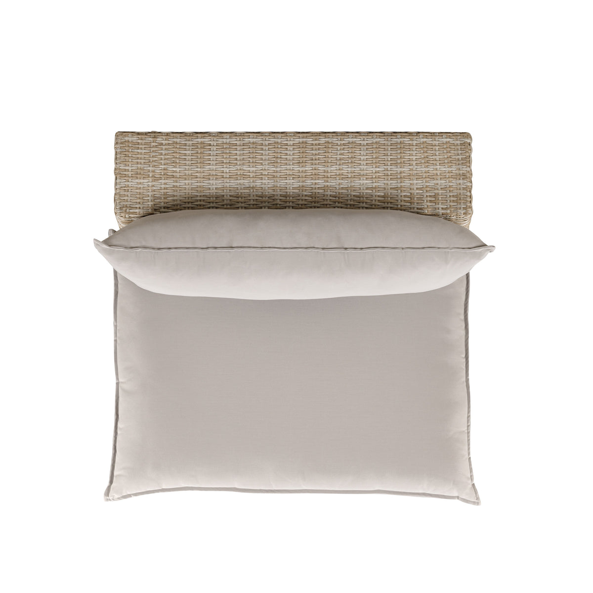 TOV Furniture Cali Gray Performance Wicker Outdoor Armless Chair