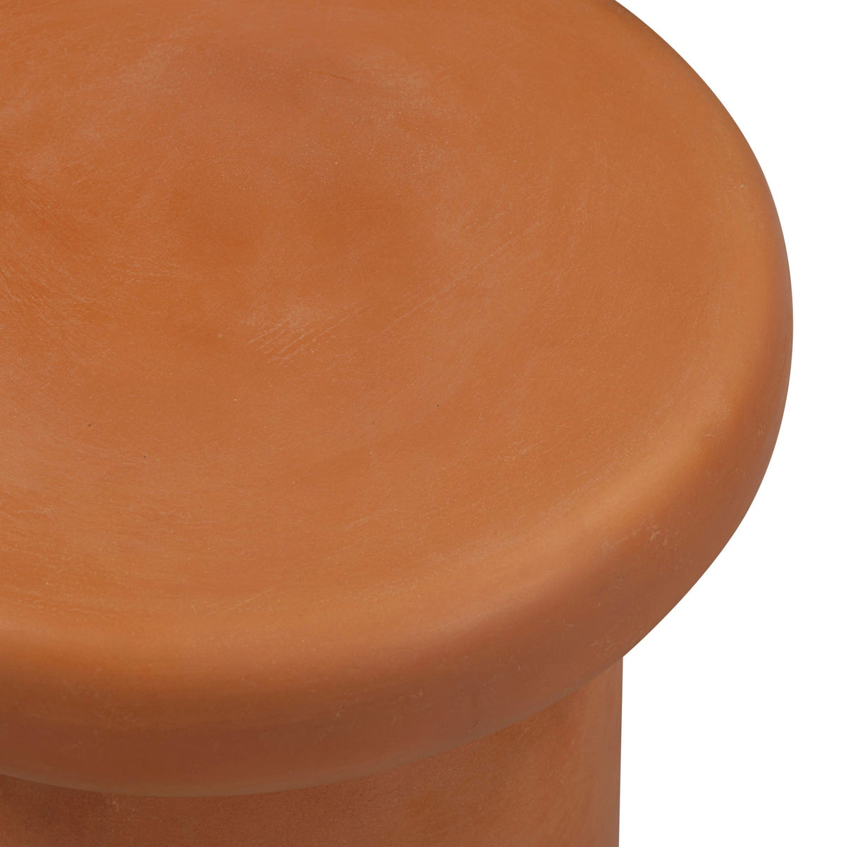 TOV Furniture Lydia Orange Concrete Indoor/Outdoor Side Table