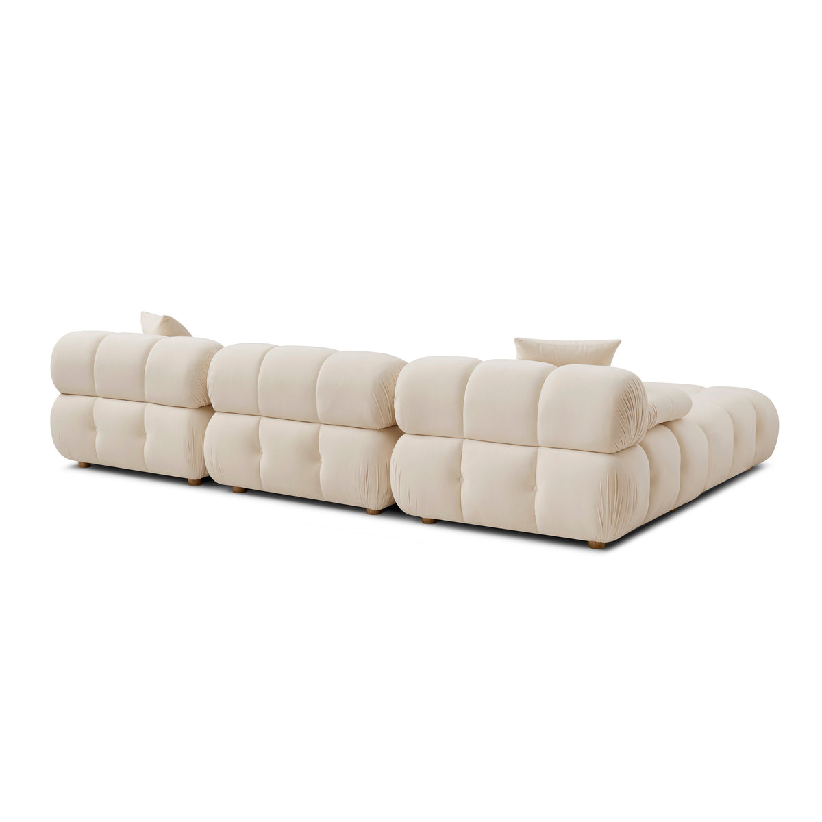 TOV Furniture Calliope Off White Performance 4-Piece Modular Sectional