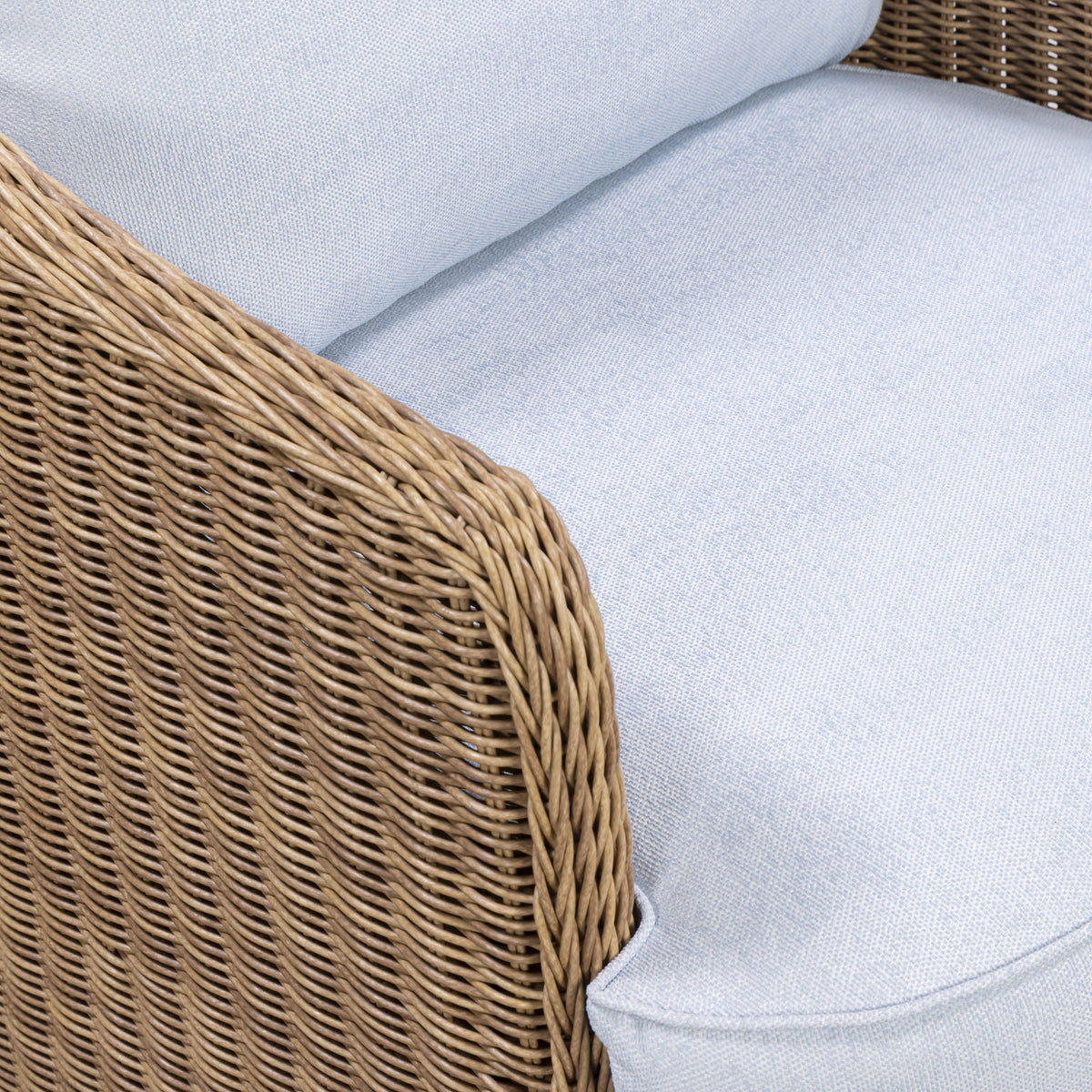 TOV Furniture Axel Blue Boucle Outdoor Accent Chair