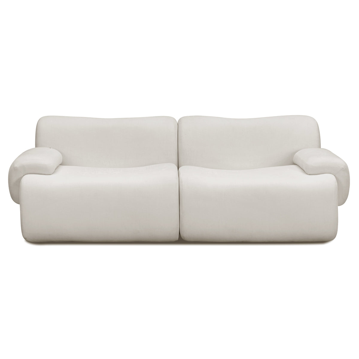 TOV Furniture Zenith 80" Modular Loveseat in cream performance fabric, primary product view