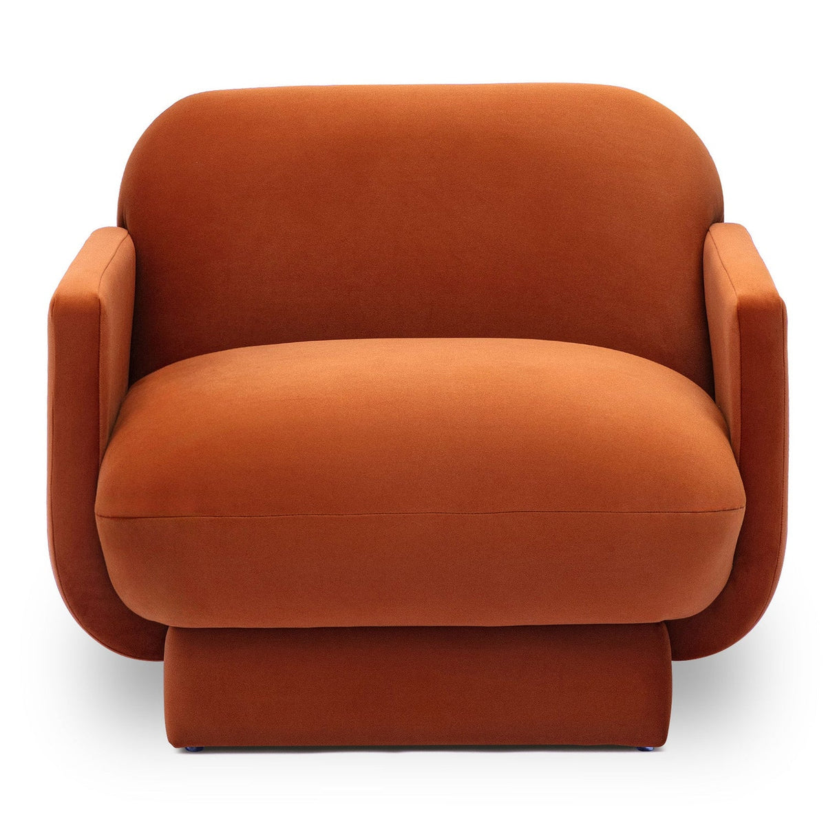 TOV Furniture Azalea Orange Performance Velvet Accent Chair
