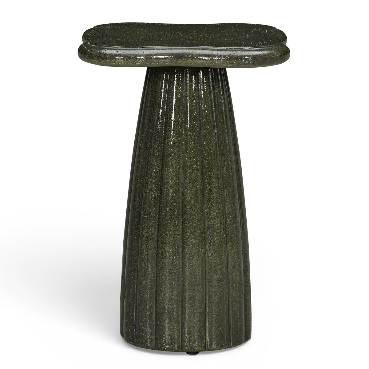 TOV Furniture Addison Green Concrete Indoor/Outdoor Side Table