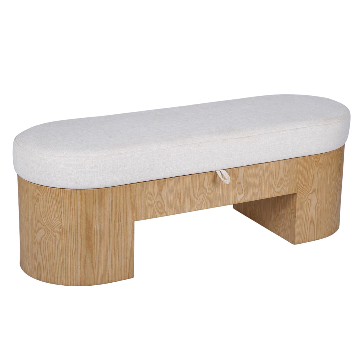 TOV Furniture Poppi Cream Performance Storage Bench