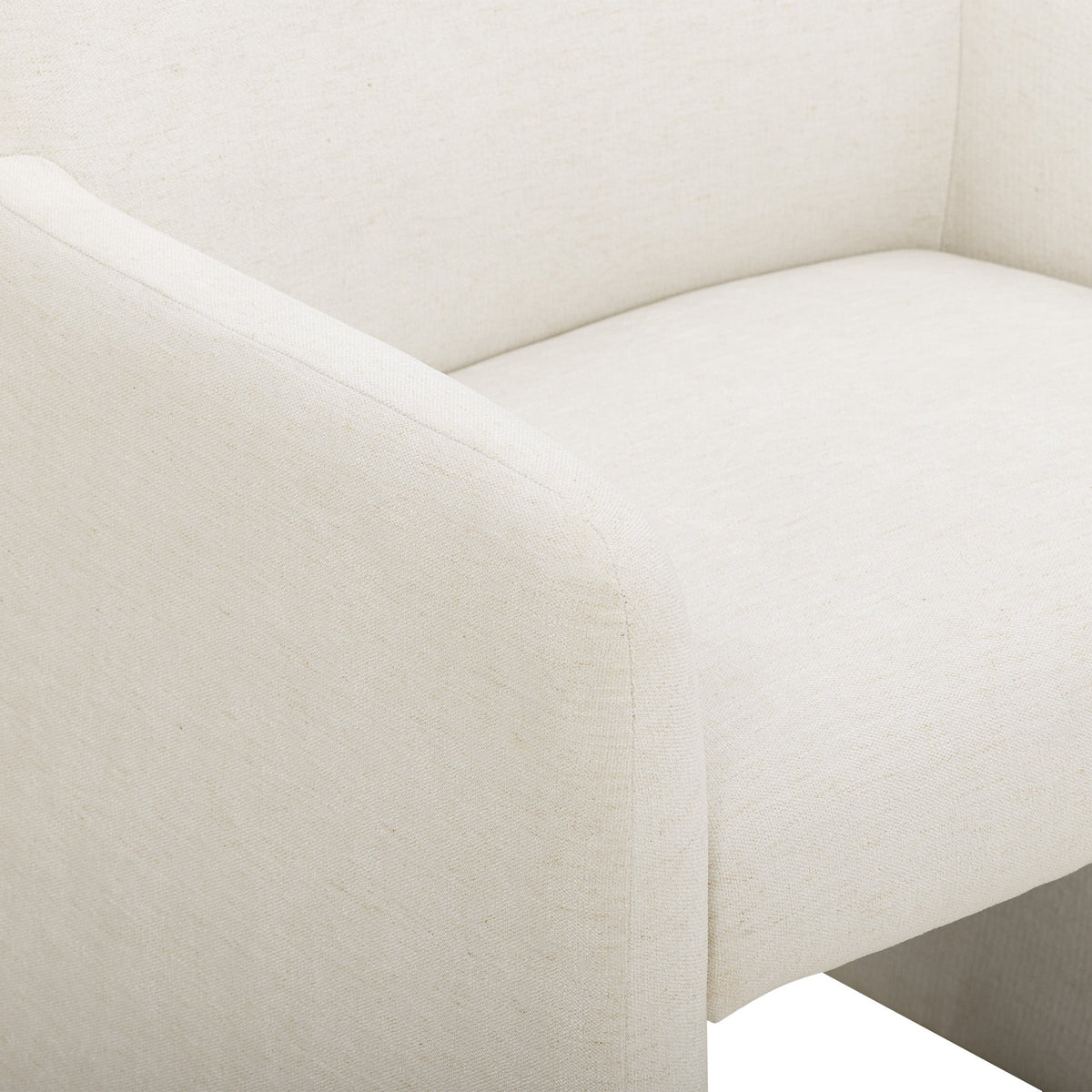 TOV Furniture Crawley White Performance Linen Chenille Dining Chair