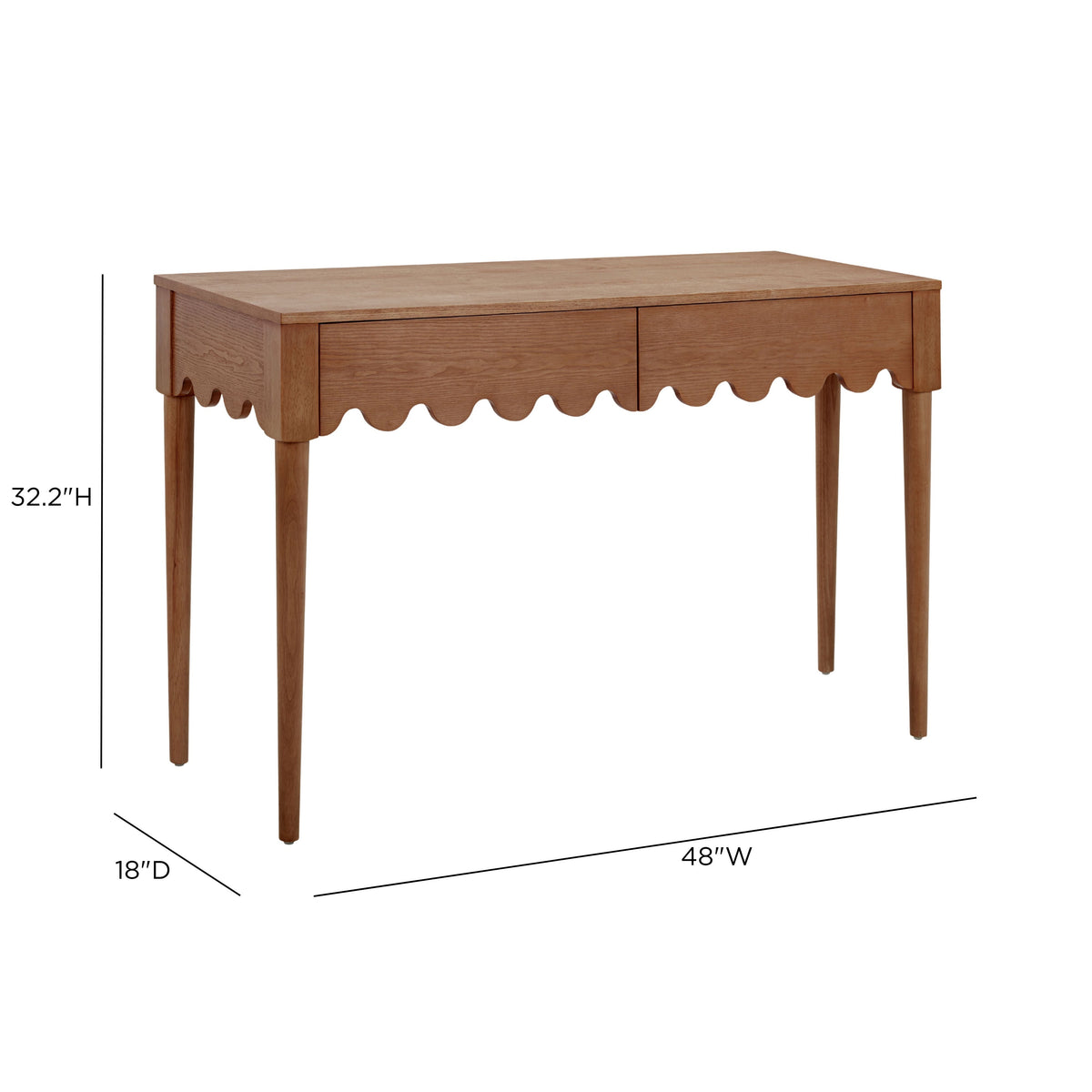 TOV Furniture Oodle 48in 2-Drawer Desk