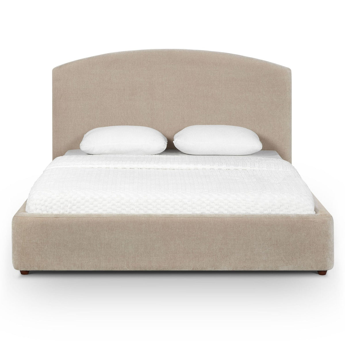 TOV Furniture Leah Taupe Performance Chenille Bed