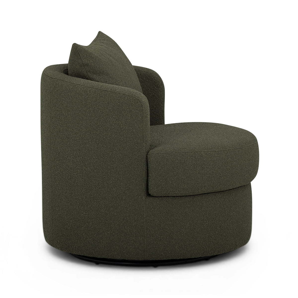 TOV Furniture Silvi Kale Green Performance Boucle Swivel Chair