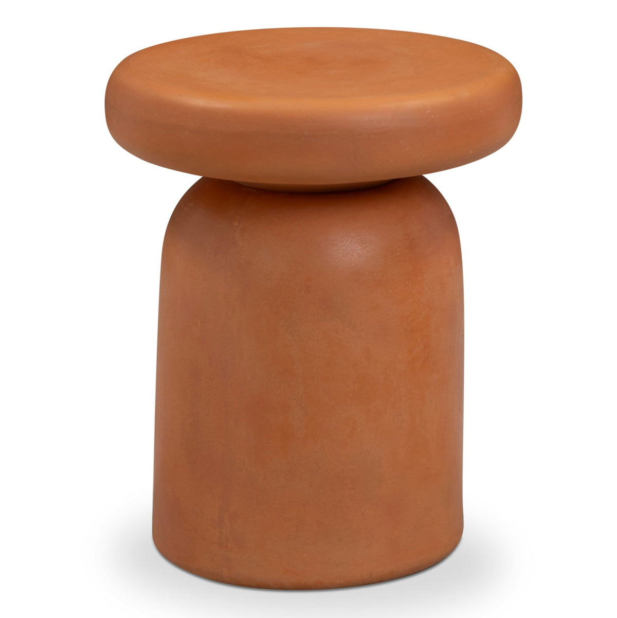 TOV Furniture Lydia Orange Concrete Indoor/Outdoor Side Table in orange concrete, primary product view