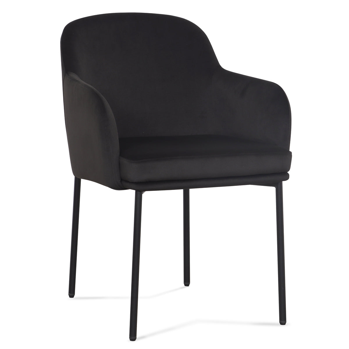 TOV Furniture Sydney Black Performance Velvet Armchair Set of 2