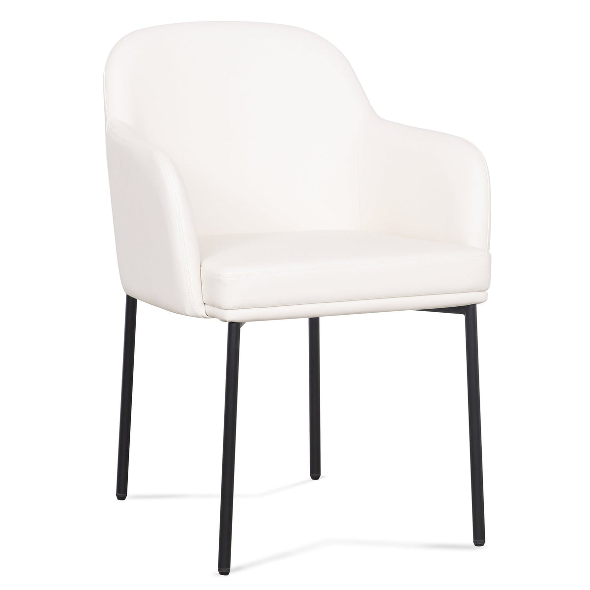 TOV Furniture Sydney Cream Performance Vegan Leather Armchair Set of 2