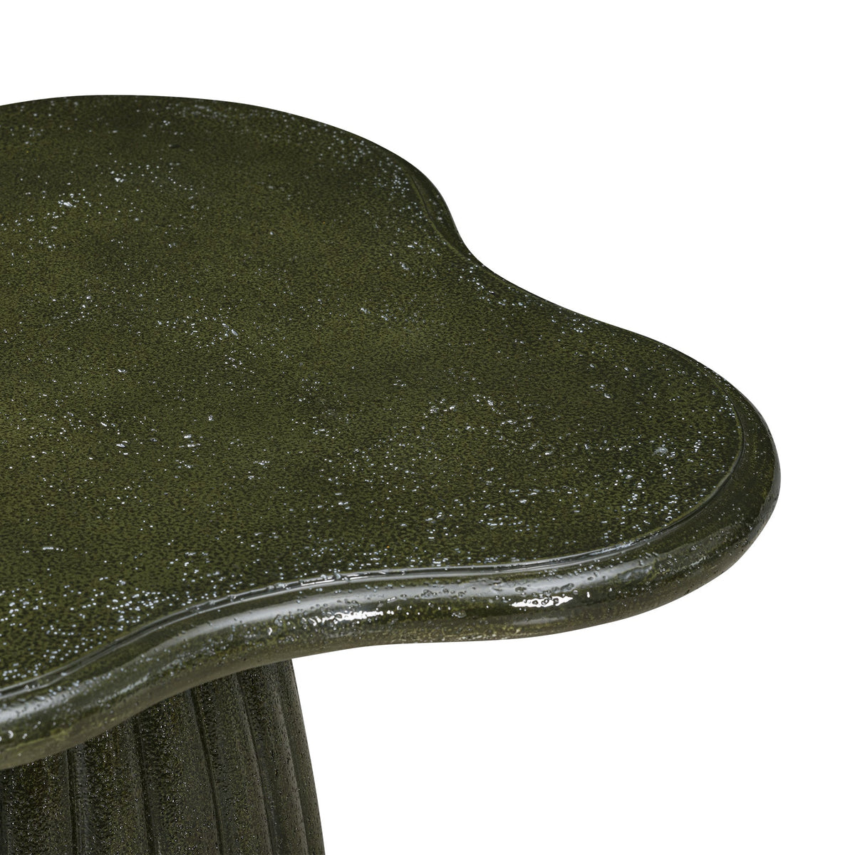 TOV Furniture Addison Green Concrete Indoor/Outdoor Side Table