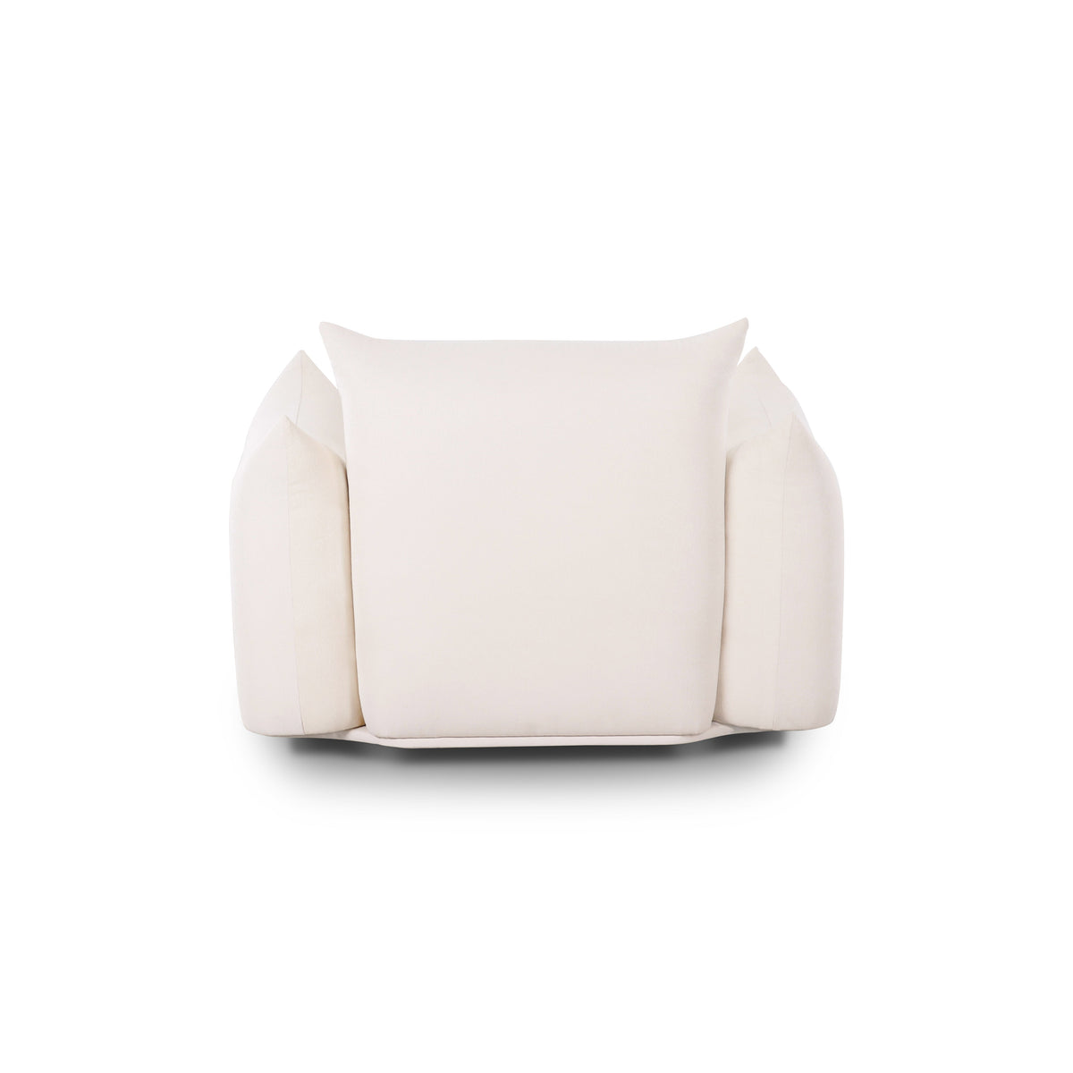 TOV Furniture Saint Tropez Cream Stuffed Indoor/Outdoor Armchair