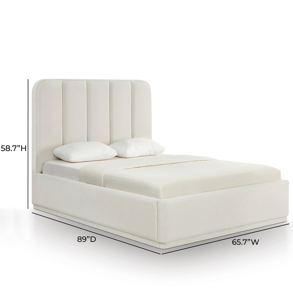 TOV Furniture Parker Cream Bed