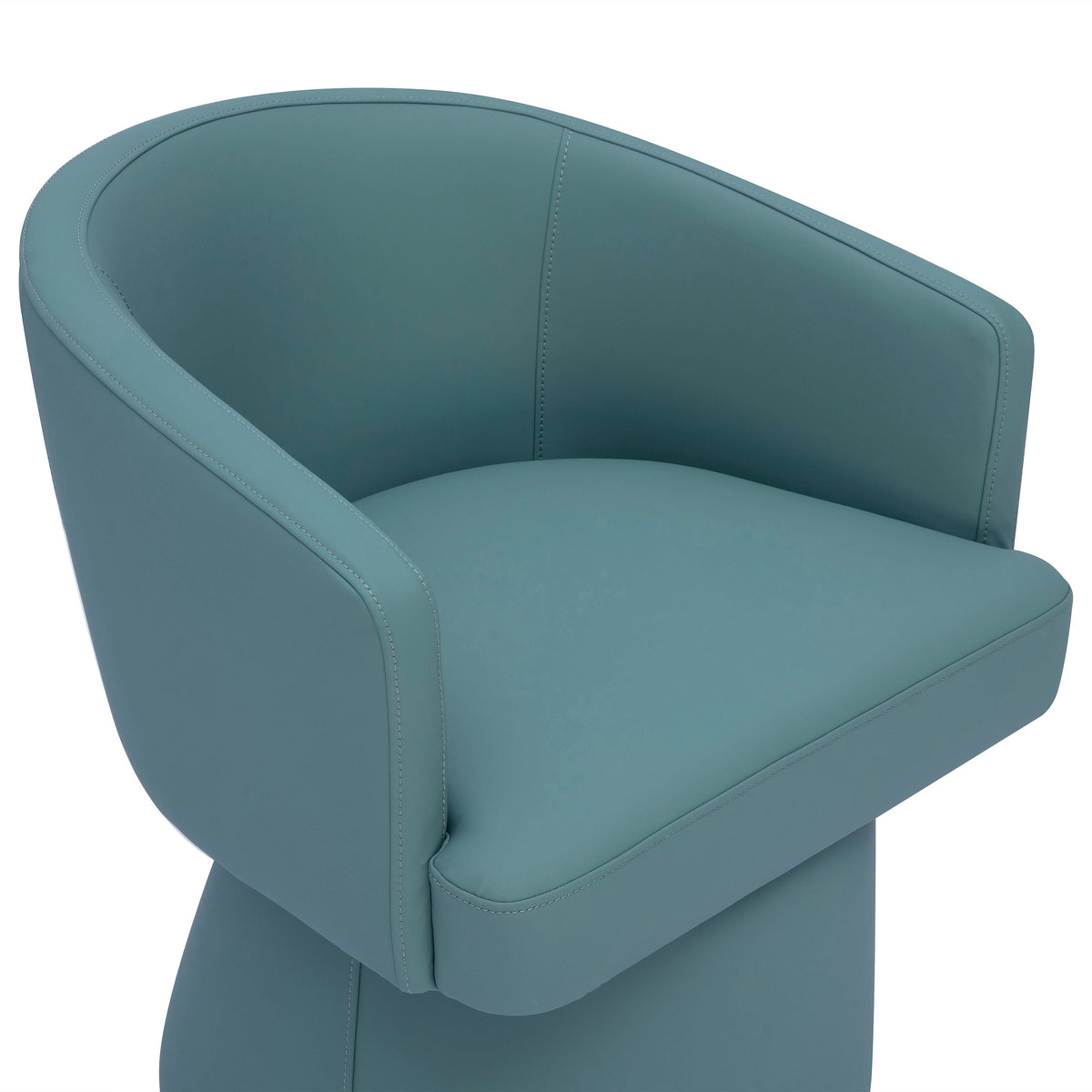 TOV Furniture Kristen Sea Foam Rolling Desk Chair