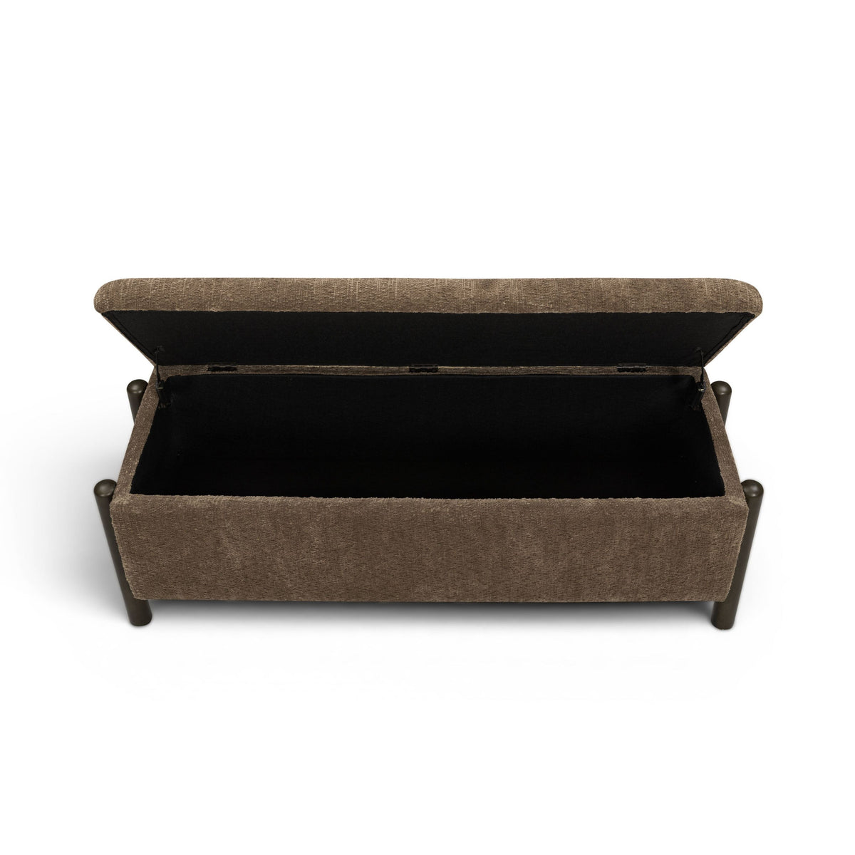 TOV Furniture Abby Nubby Brown Storage Bench