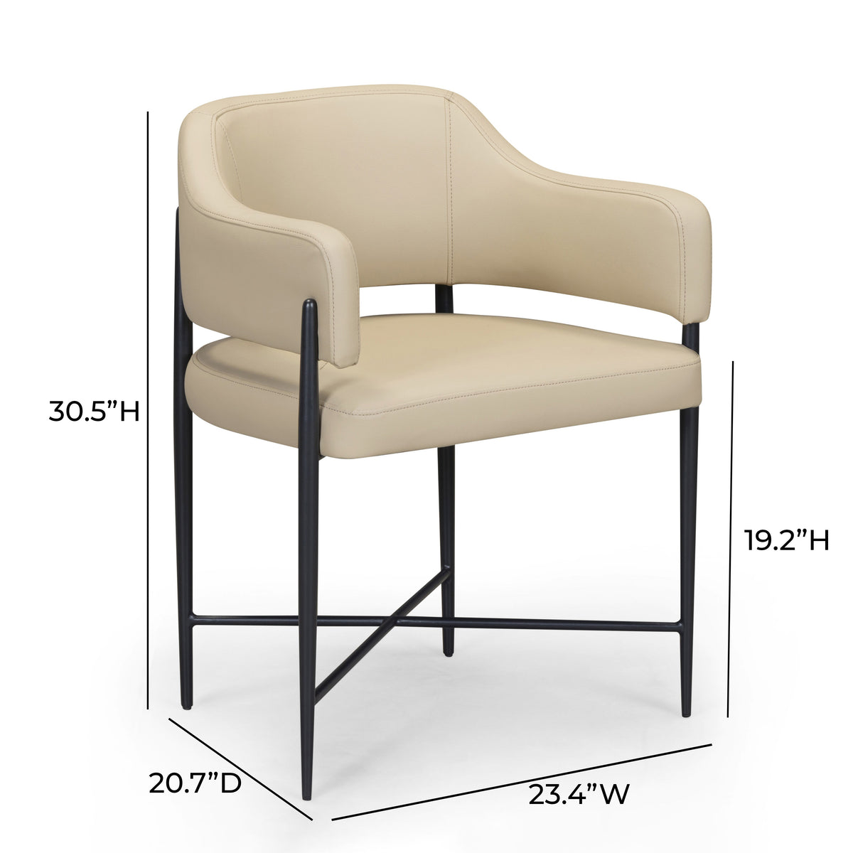 TOV Furniture Sezanne Vegan Leather Dining Chair