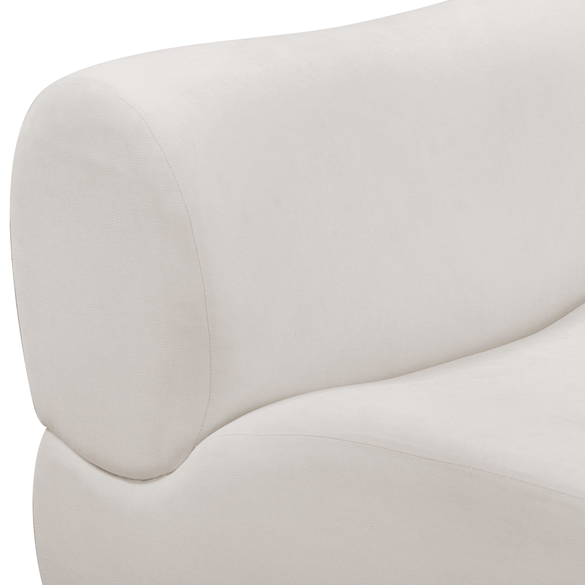TOV Furniture Zenith Cream Upcycled Corner Chair
