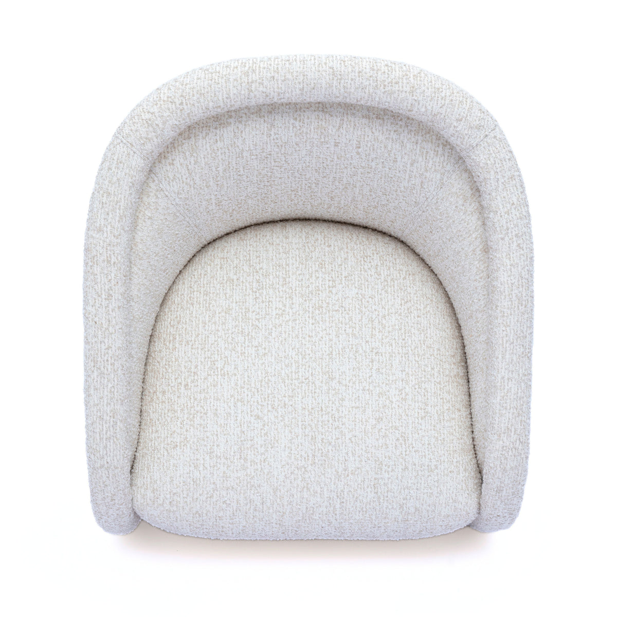 TOV Furniture Clarke Cream Performance Boucle Swivel Chair