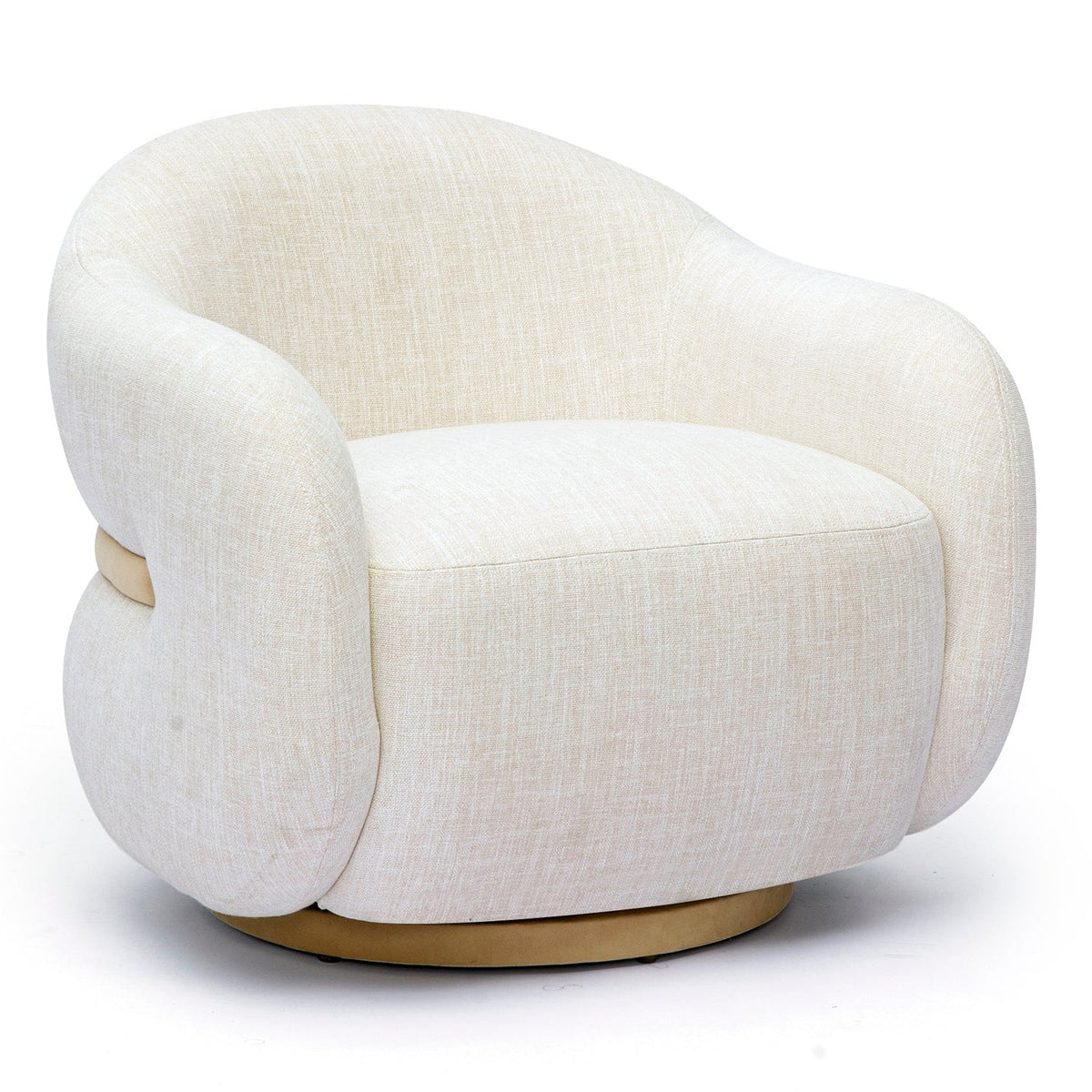 TOV Furniture Salma Cream Swivel Chair