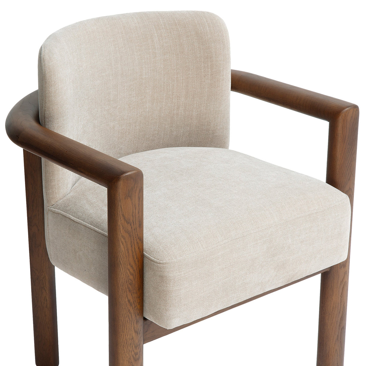 TOV Furniture Irma Taupe Textured Performance Velvet Dining Chair