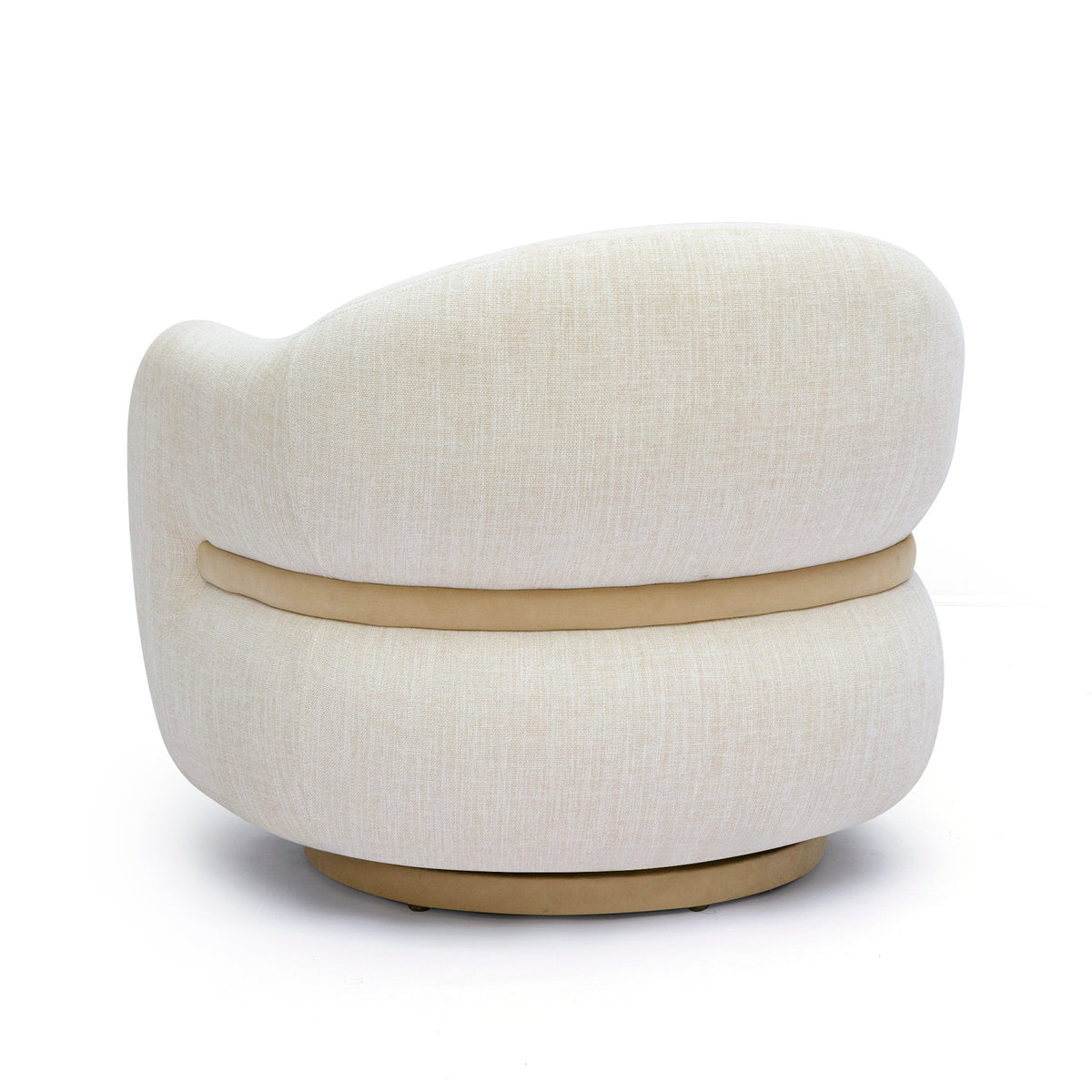 TOV Furniture Salma Cream Swivel Chair