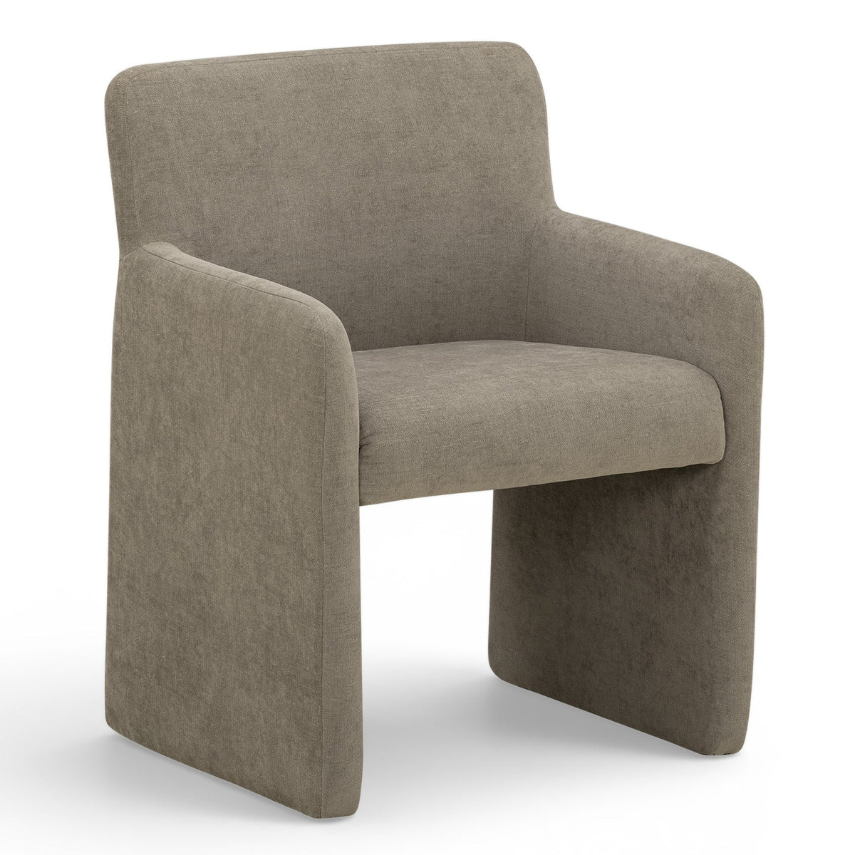TOV Furniture Crawley Mink Performance Linen Chenille Dining Chair in mink chenille, primary view