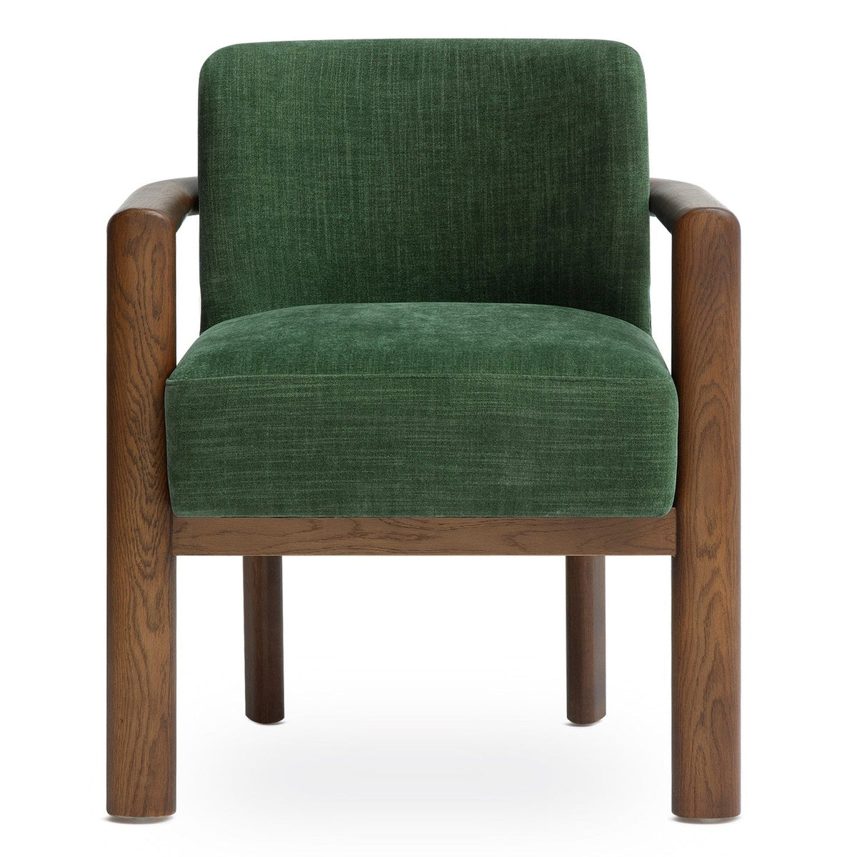 TOV Furniture Irma Green Textured Performance Velvet Dining Chair