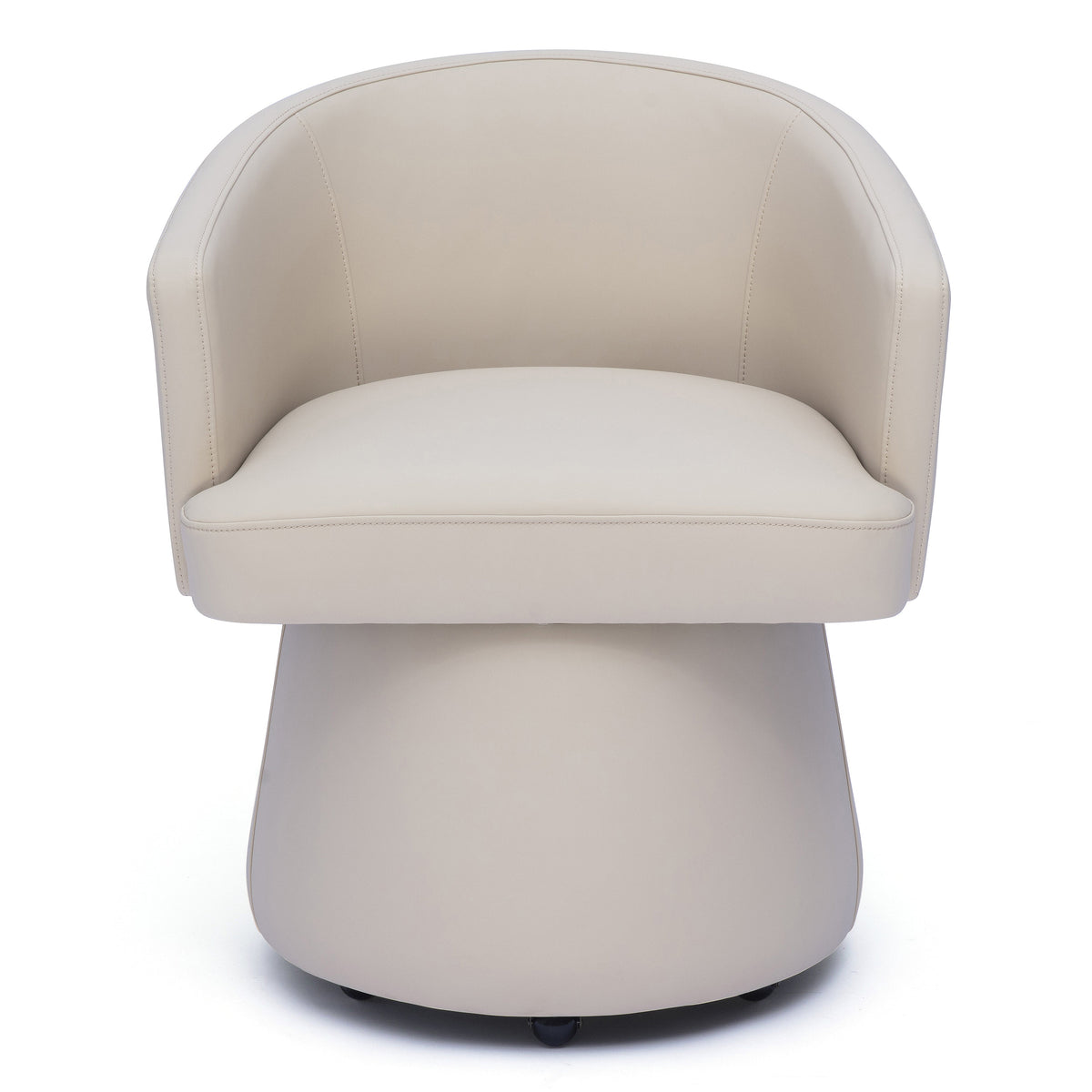 TOV Furniture Kristen Beige Rolling Desk Chair
