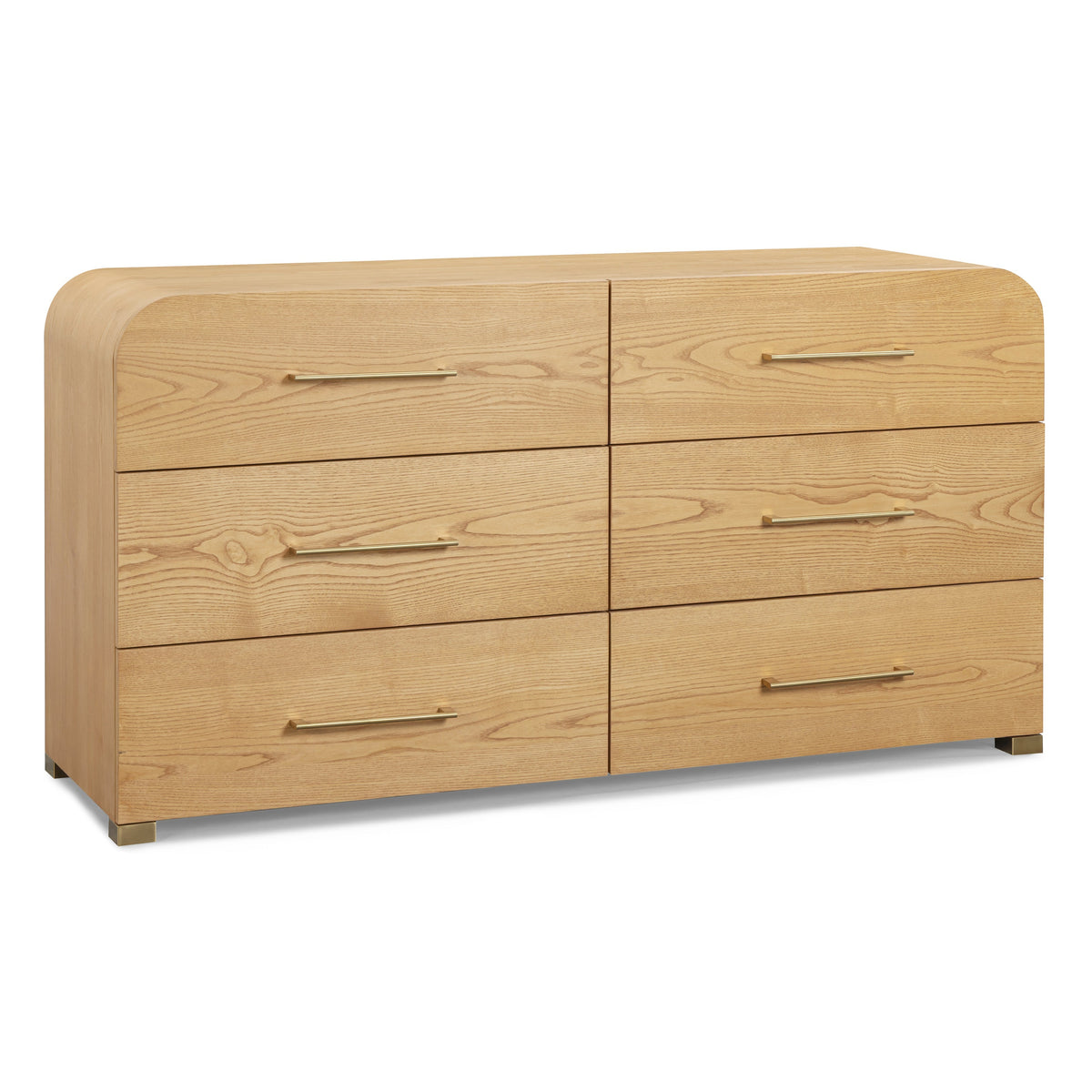 TOV Furniture Marissa Natural Ash 6-Drawer Dresser in natural ash, primary product view