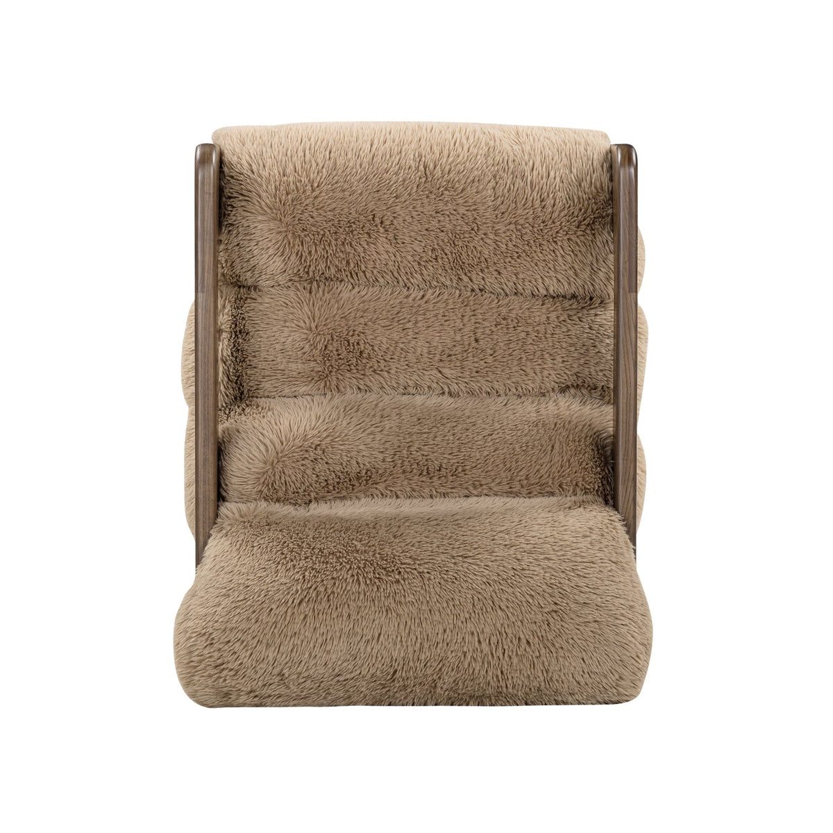 TOV Furniture Palma Taupe Faux Shearling Accent Chair