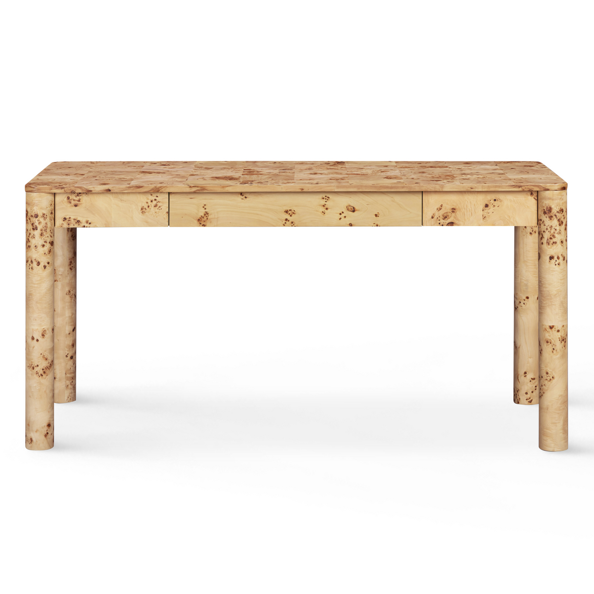 TOV Furniture Berri 60in Natural Burl 3-Drawer Work Desk