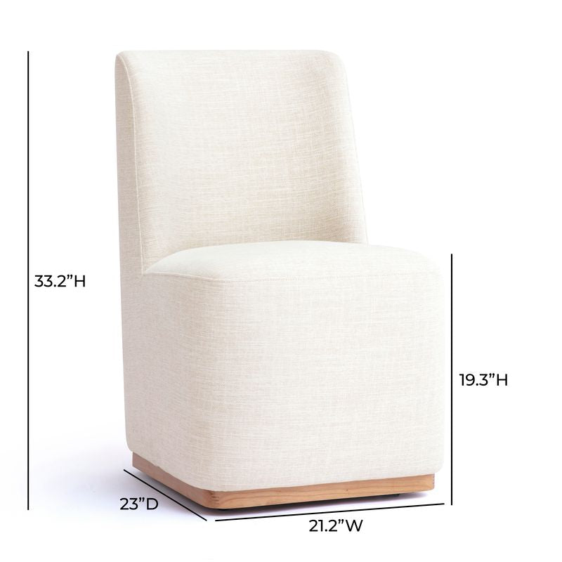 TOV Furniture Melissa Performance Rolling Dining Chair