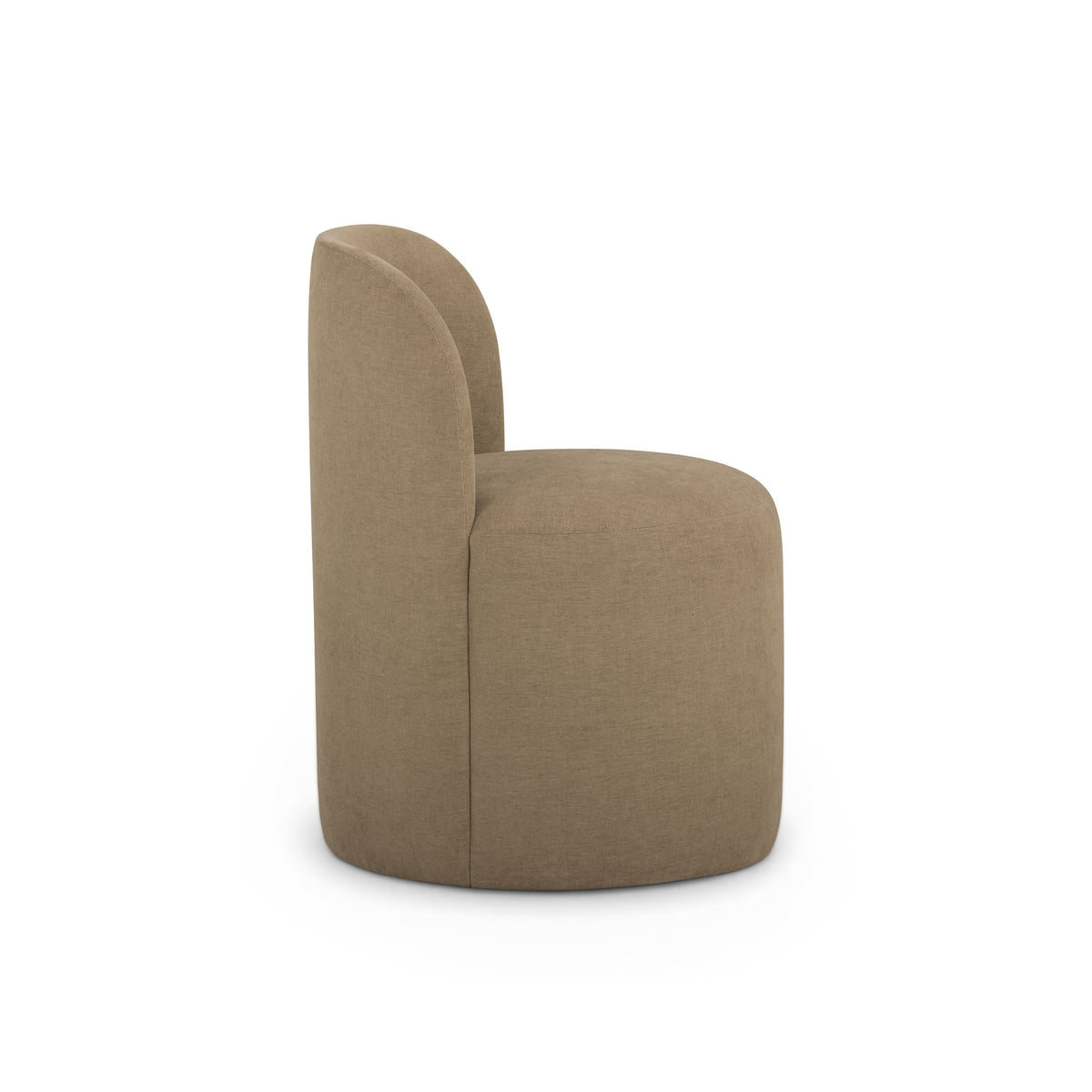TOV Furniture Persa Light Brown Round Back Performance Chenille Dining Chair