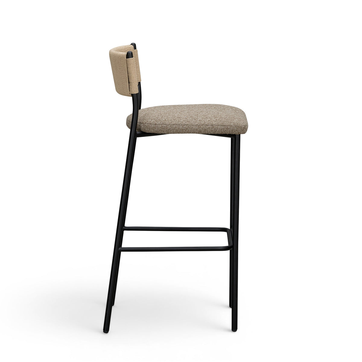 TOV Furniture Celine Brown Boucle Bar Stool