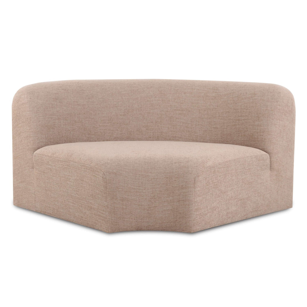 TOV Furniture Gorge Tan Modular Corner Wedge in tan linen, primary product view