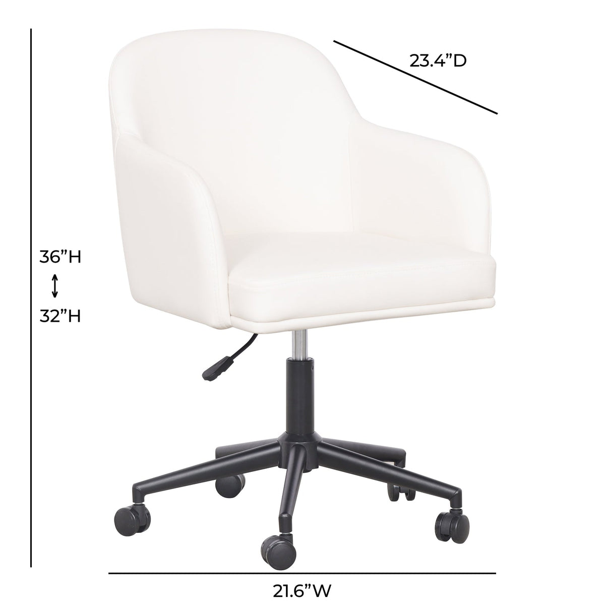 TOV Furniture Sydney Cream Office Desk Chair